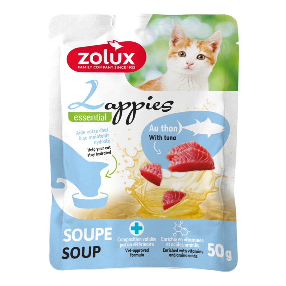 Przysmak dla Kota Lappies Zupa z Tuńczykiem 12x50g ZOLUX